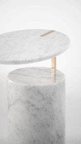 Fenwick Solid Marble Luxury Side Table, close-up detail