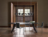 Ferriera Sling Seat Luxury Dining Chair in a room setting
