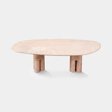 Flavianus Pink Marble Luxury Dining Table, view 3