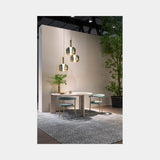 Fog Metallic Glass Luxury Suspension Lamp, view 5