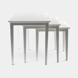 Caffe Latte Frappé Side Table Set in lacquered wood