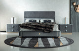 Giorgio Collection Charisma Bed in grey velvet, room view