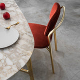 Golfo Floating Back Luxury Dining Chair in a room setting, second view