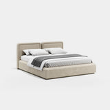 Halcyon Low Headboard Luxury Bed: beige fabric (Cat B)