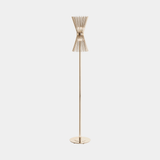 Castro Lighting Halo Floor Lamp in gold-plated brass, available from Touched Interiors UK
