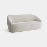 Hampton Low Profile Luxury Sofa: ivory bouclé (Cat B), shown as the 3 seater