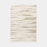 Hand-Knotted Drift Pattern Wool Rug in Natural