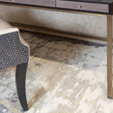 Hand-Knotted Mika Wool & Viscose Rug, detail