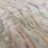 Hand-Woven Abalone Marble Viscose Rug, texture detail