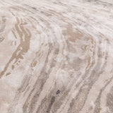 Hand-Woven Calacatta Marble Viscose Rug, pattern detail