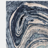 Hand-Woven Lazulite Marble Viscose Rug, detail