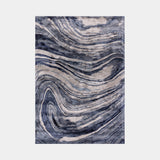 Hand-Woven Lazulite Marble Viscose Rug in Lazulite marble