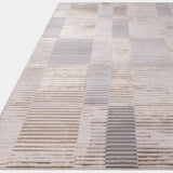 High-Shine Ripple Metallic Luxury Rug, detail