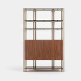 Holborn Modular Luxury Bookcase, Model C: 2 Door Base (130cm)