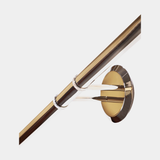 Castro Lighting Hopper Wall Light in gold-plated brass, available from Touched Interiors UK