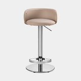 Ilaria Gas Lift Luxury Bar Stool, shown with chrome base