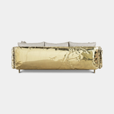 Boca do Lobo Imperfectio Sofa, rear view of the hammered brass