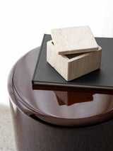 Iris Two Tone Luxury Side Table, close-up detail