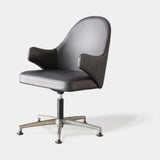 Italian Quilted Lima Office Armchair, alternative angle