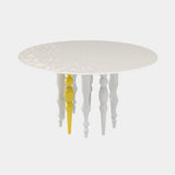 Allegro Dining Table in white gloss lacquer, second view