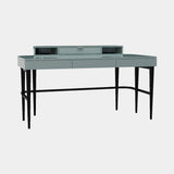 Beatrice I Desk in light blue lacquer with dark legs