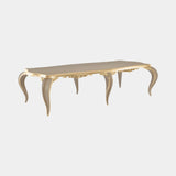 Capri Dining Table 300 cm, in full gold leaf