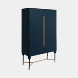 Lust Bar Cabinet, shown in midnight blue lacquer