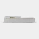 Lust TV Cabinet in white lacquer with gold details