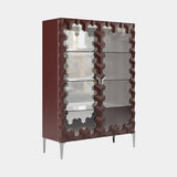 Triny Display Cabinet in aubergine lacquer