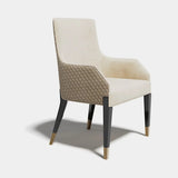 Josephine Lacquered Leg Luxury Dining Chair, alternative angle