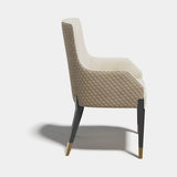 Josephine Lacquered Leg Luxury Dining Chair, alternative angle