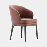 Domkapa Ruth Dining Chair, view 3, in dusky rose velvet