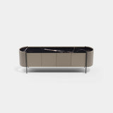 Kensal Leather Side Luxury Sideboard, alternative angle