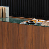 Kensal Leather Side Luxury Sideboard, close-up detail