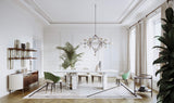 Kensal Leather Side Luxury Sideboard styled in a luxury interior