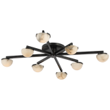 Kelly Wearstler Pedra Large Staggered Arm Flush Mount Light