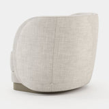 Laskasas Ambrose Armchair in Xangai White weave, fourth view