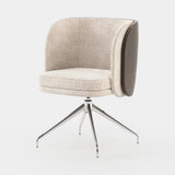 Laskasas Ambrose Office Chair in Dom Blanc bouclé