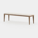 Laskasas Amy Bench in Xangai White weave