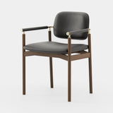 Laskasas Ava Chair in Athens Black faux leather