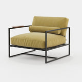 Laskasas Badi Armchair in Talin Mostaza outdoor fabric
