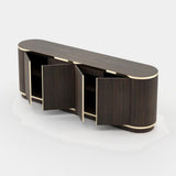 Laskasas Brown Sideboard in Smoked Eucalyptus Veneer Matte, fourth view