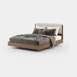 Laskasas Bruny Bed in Xangai White weave