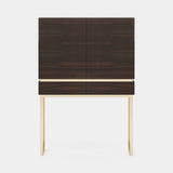 Laskasas Cannes Bar Cabinet in Smoked Eucalyptus Veneer Matte, second view