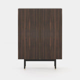 Laskasas Cuba Bar Cabinet in Smoked Eucalyptus Veneer Matte, second view