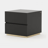Laskasas Dakar Bedside Table in Black Lacquer Matte