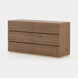 Laskasas Dakar Chest of Drawers in Walnut Veneer Matte