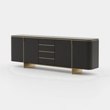 Laskasas Dean Sideboard in Black Lacquer Matte
