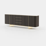 Laskasas Dean Sideboard in Smoked Oak Veneer Matte