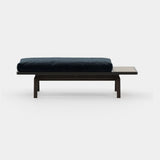 Laskasas Devon Bench in Vienna Deep Blue velvet, second view